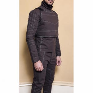 Mandalorian brun flygdräkt | Din Djarin Cosplay | Star Wars-inspirerad prisjägarerustning bild 1