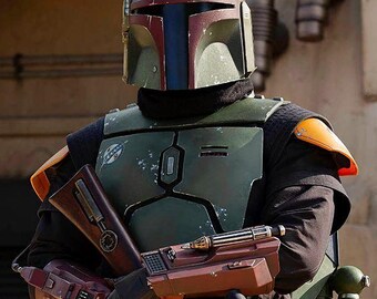 Traje de vuelo mandaloriano de Boba Fett / Disfraz de cazarrecompensas de Star Wars (3 piezas) / Camisa, pantalones y chaleco personalizados / Disfraces para Comic Con