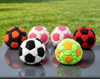 Handmade Soccer Hacky Sack Footbag, Durable Juggling Kick Ball,Colorful Sand Filled Toy for Kids & Adults,Outdoor Kids Soccer Hacky Bean Bag