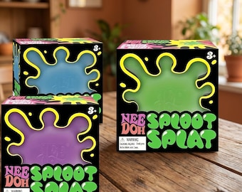NeeDoh SplootSplat Squeezy Toy – Slow Rise Squishy Stress Ball, Sensory Fidget Relief