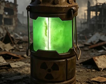 Biohazard Reactor Night Light, Nuclear Core Lamp Desk Toy, Green Blue Purple Mood Light, Horror Gamer Decor, Stress Relief Halloween Prop