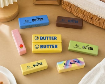 Duften Butter Stick Squishy Spielzeug, Kawaii Käsebar Fidget, Stress Relief Schreibtisch Spielzeug