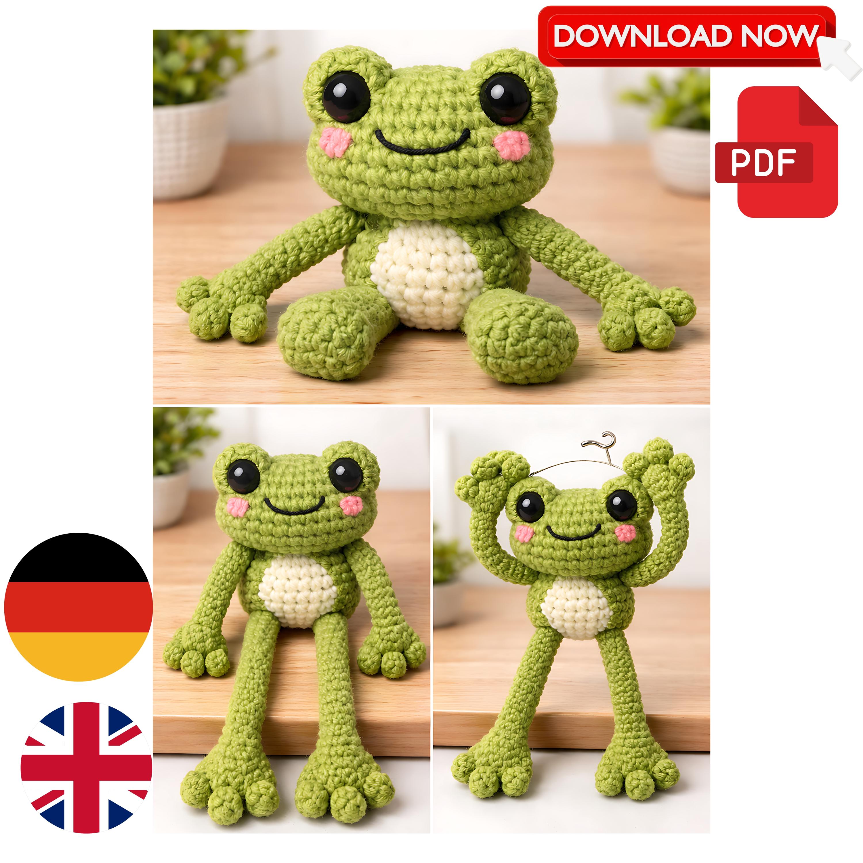 30 Leggy Frog Crochet Patterns to Charm Kids and Frog Fans 16 No-Sew Leggy Frog Crochet Pattern – Easy Amigurumi Plushie