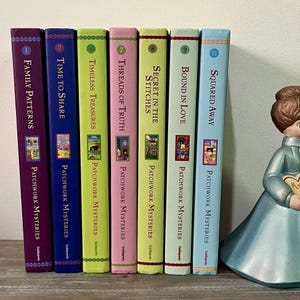 Lote de libros "Misterios de Patchwork" (7 libros de tapa dura) Guideposts