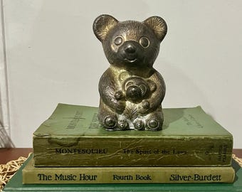 Vintage Godinger verzilverde teddybeerbank