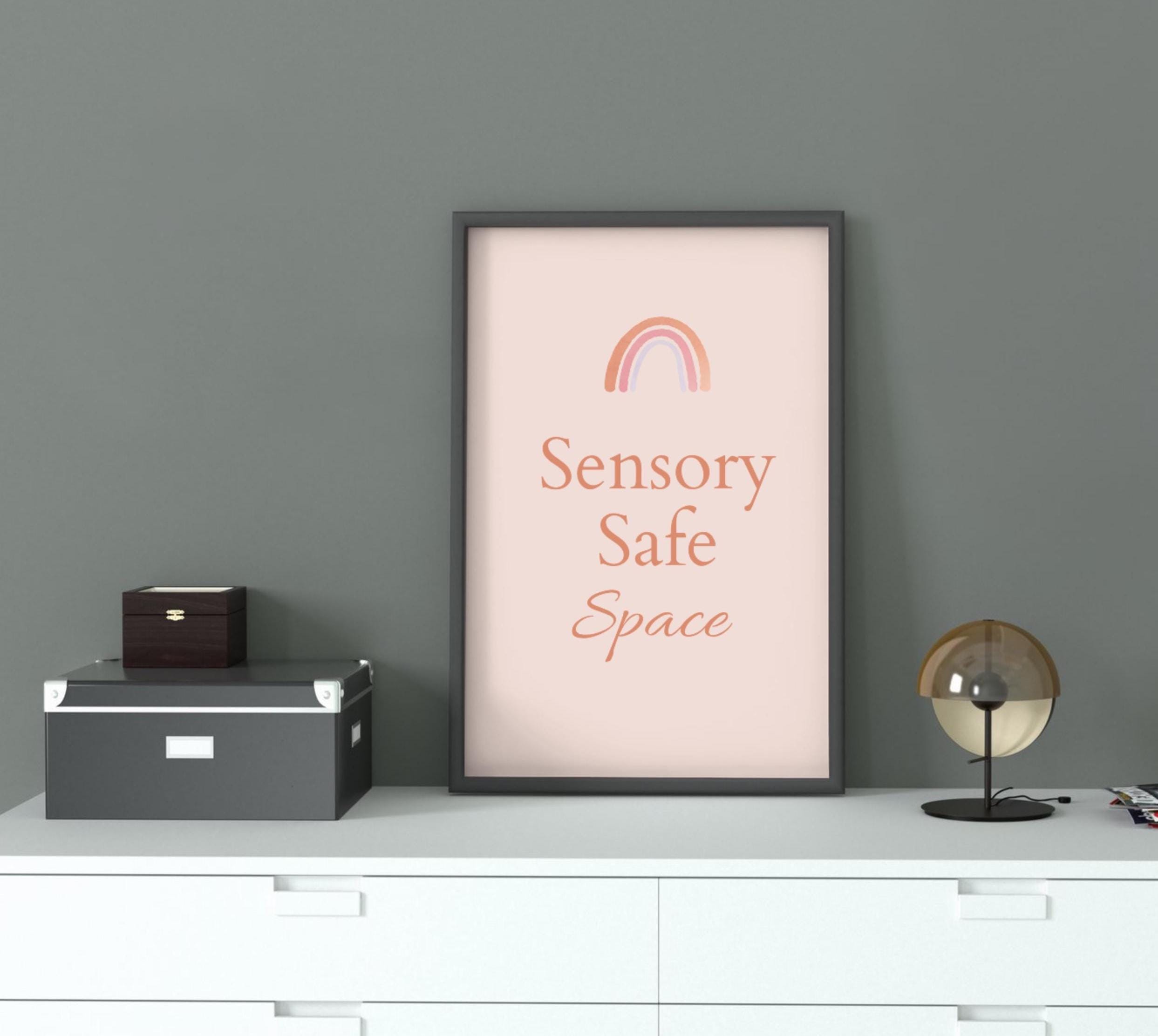 Sensory Safe Space Printable Poster – Calm Corner Sign – Kids Room Wall ...