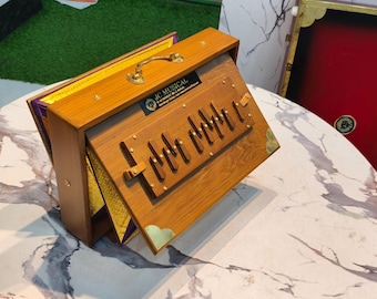 SHRUTI BOX/ One Octeve Medium size natural finish/C to C lower Octeve notes