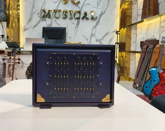 3 Line Shruti Box purple mat finish