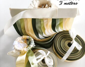 Nastro rotondo a scatto per matrimonio – Alternativa al lancio del bouquet (3 metri)