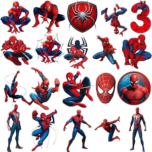 Spiderman Png-Bundle: Superhelden Clipart, transparente PNG-Bilder