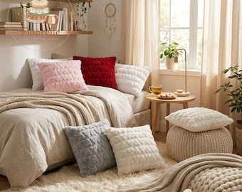 Geometrische Bodenkissen Bodenkissen Sofa Couch Dekokissen Bankkissen Wohnzimmer Dekor Handmade Style Muttertag