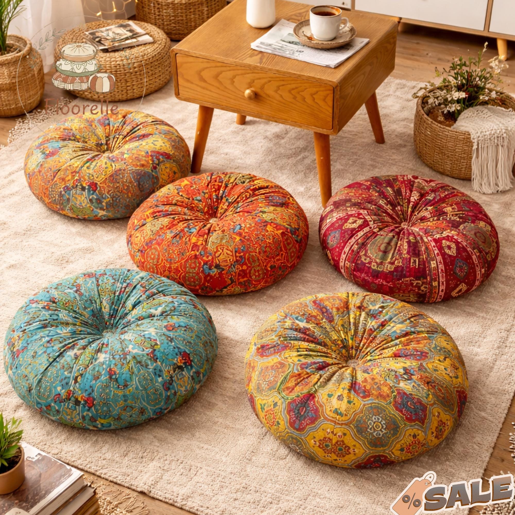 Floor Cushion Vintage - Etsy