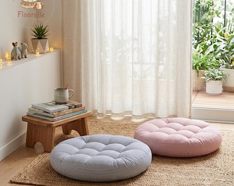 Round Floor Cushion for Meditation & Cozy Seating | Plush Floor Pillow for Reading Nooks, Chairs, Benches and Home Decor