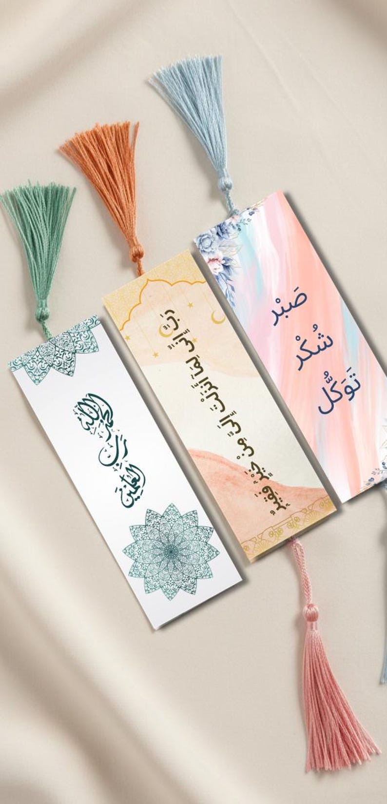 Islamic Calligraphy Bookmarks | Arabic Quotes, Floral & Gold Designs ...