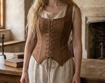 Renaissance taille korset - middeleeuws cincher top LARP kostuum fantasiekleding vintage stijl historische kleding