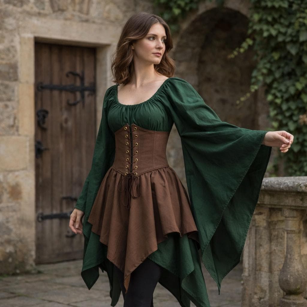 Elf Corset Dress Witch Gothic Short Dresses For Women Elf Cosplay Halloween