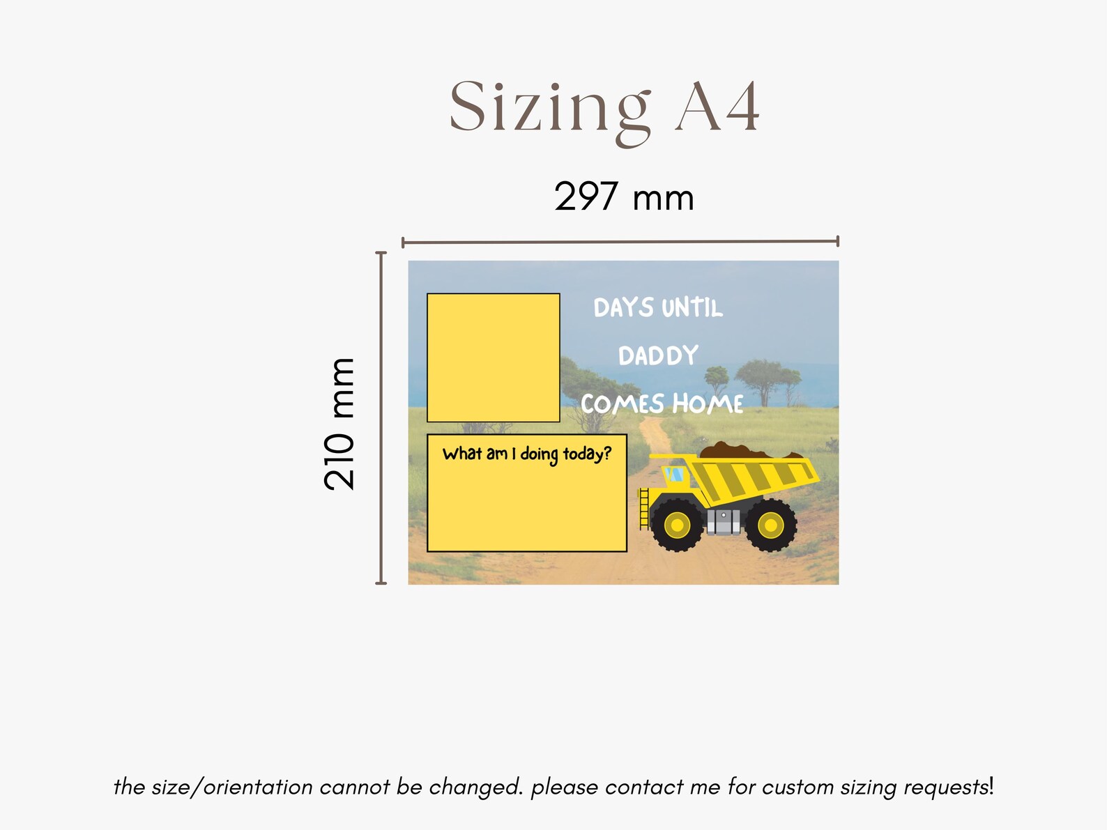FIFO Dad Countdown Printable – Mining Truck Countdown for Kids ...