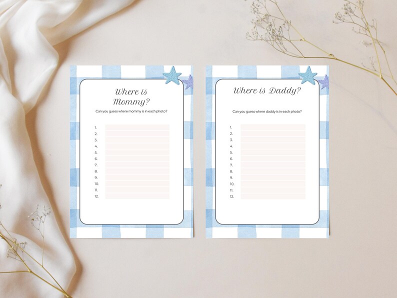 Blue Baby Shower Games Bundle, Boy Party Pack (digital Download) - Etsy ...