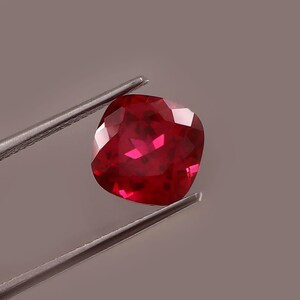 4.55 CT AAA Mozambique Blood Ruby Gemstone Cushion Cut Loose