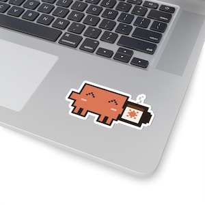 Adesivo fofo para laptop do Claude Code