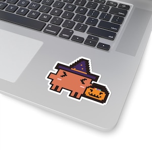Adesivo fofo para laptop do Claude Code