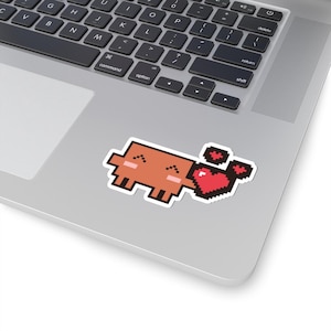 Adesivo fofo para laptop do Claude Code