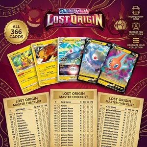 Pokemon Schwert & Schild Lost Origin Printable Master Set Platzhalter + Checkliste (Digitaler Download)