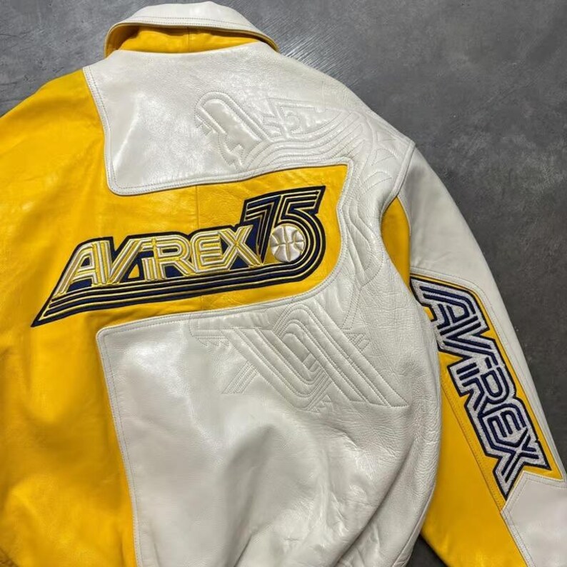 Avirex 75-årsjubileumsläderjacka Äkta kohud Aviator King Bikerjacka Lyxig streetwear-kappa Födelsedagspresent till honom bild 4