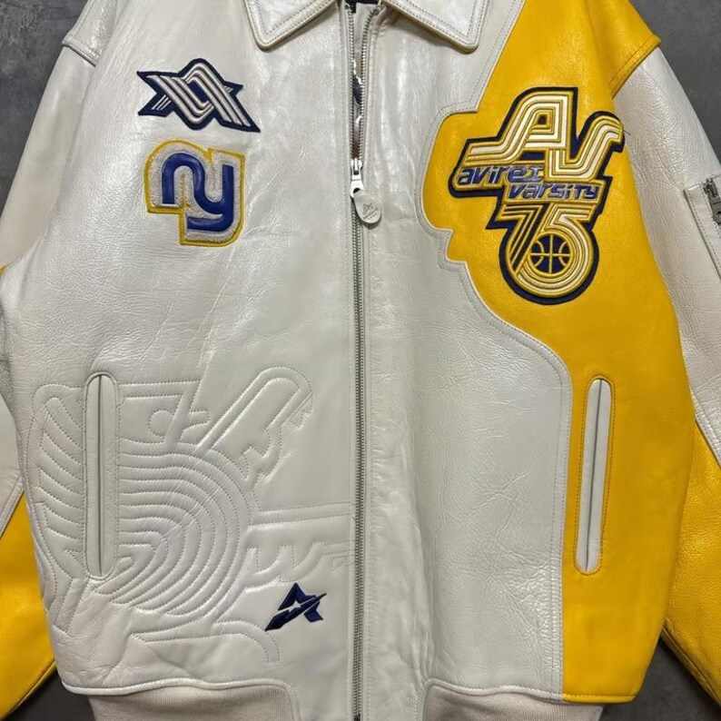 Avirex 75-årsjubileumsläderjacka Äkta kohud Aviator King Bikerjacka Lyxig streetwear-kappa Födelsedagspresent till honom bild 3