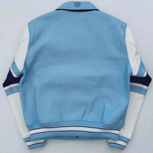 Avirex NY leren bomberjack heren echte koeienhuid varsity bikerjack handgemaakte echt leren jas luxe streetwear cadeau voor hem afbeelding 2