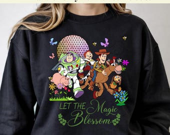 Let The Magic Blossom DTF Transfer, Toy Story DTF, Magical Kingdom Vacation Gotowe do druku, Flower & Garden DTF, Family Trip Iron On