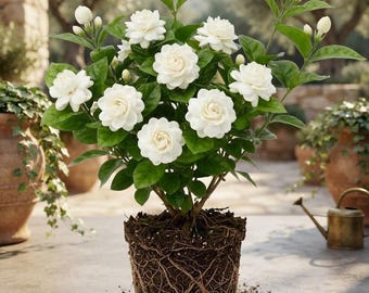 Live Fiesta Hibiscus Plant - Tropical Flowering Shrub 1 Gallon