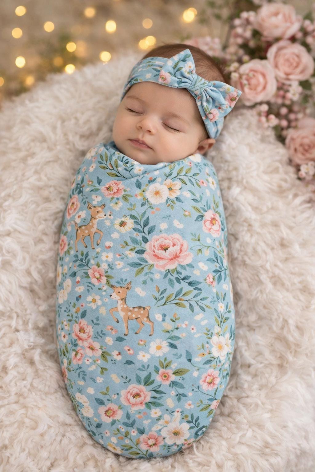 Baby Cocoon Swaddle Sewing Pattern PDF With Matching Headband Set, Easy ...