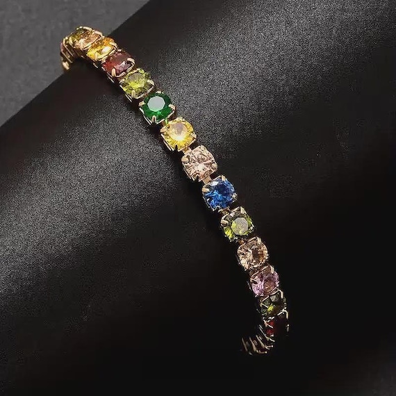 Luxurious Italian 925 Silver Moissanite Tennis Bracelet Handmade Luxury