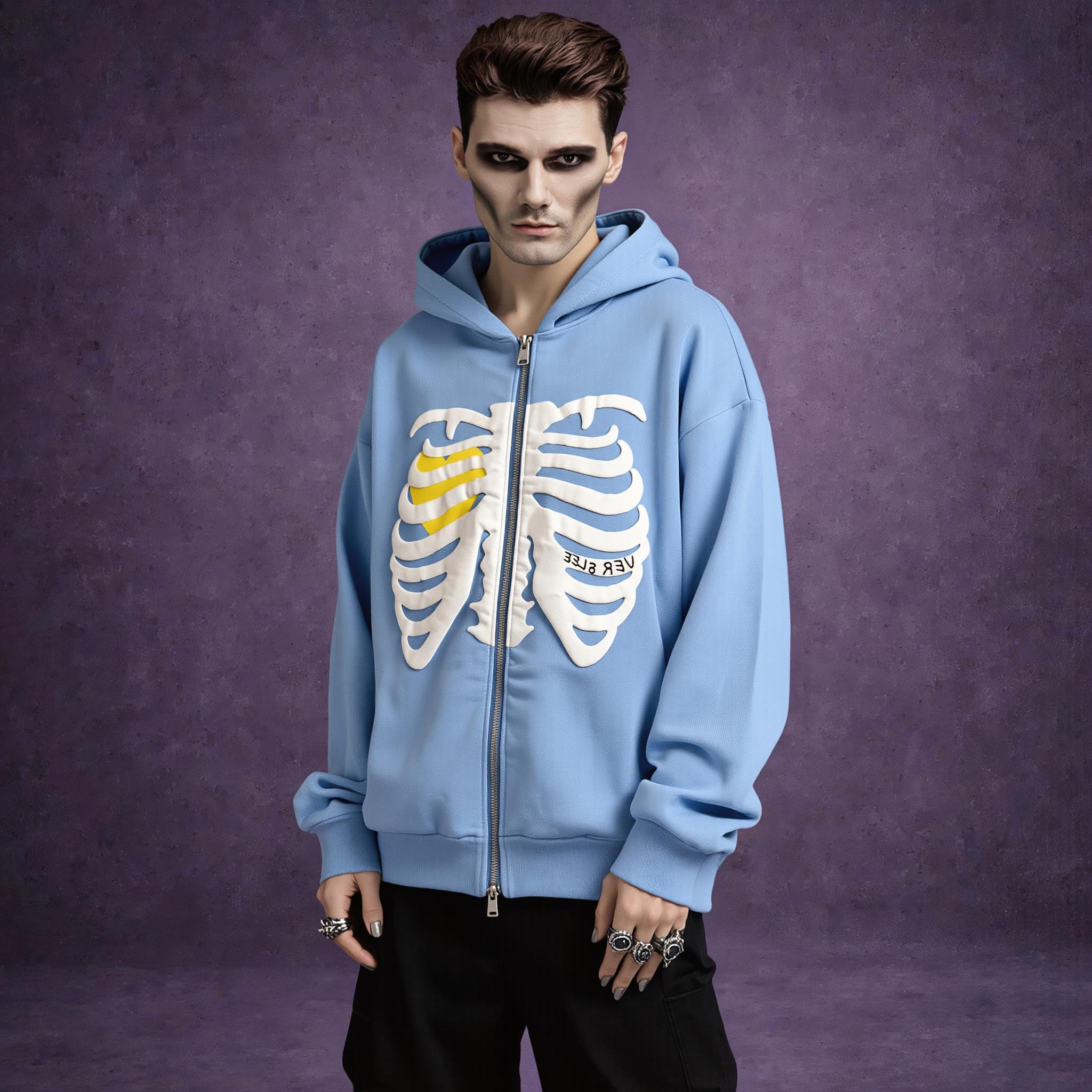 Zip Oversize Hoodie Alt Edgy - Etsy
