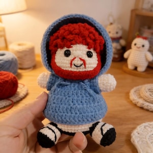 Caseoh inspiriert gehäkelte Amigurumi, handgemachtes Gamer Geschenk für Stream-Fans