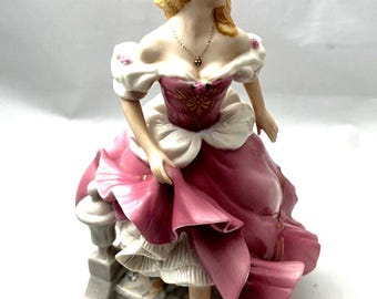 Franklin Mint 1988 Aschenputtel Porzellanfigur – Gerda Neubacher – 10,5 ”Seltenes Vintage Disney Sammlerstück