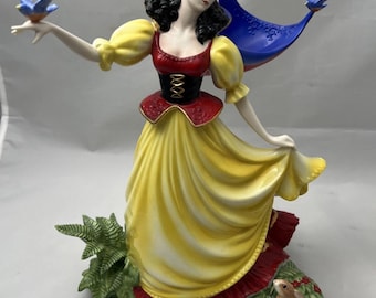 Franklin Mint 1990 Schneewittchen Porzellanfigur – Gerda Neubacher, Birds Intact