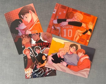 Set di cartoline "All For The Game" / Neil & Andrew / Illustrazioni del libro BL / 10x14,5 cm