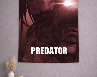 Predator Wall Art, Predator Tapestry, Wall Decor