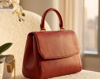 Milano Full Grain Leather Handbag | Luxury Women's Handbag