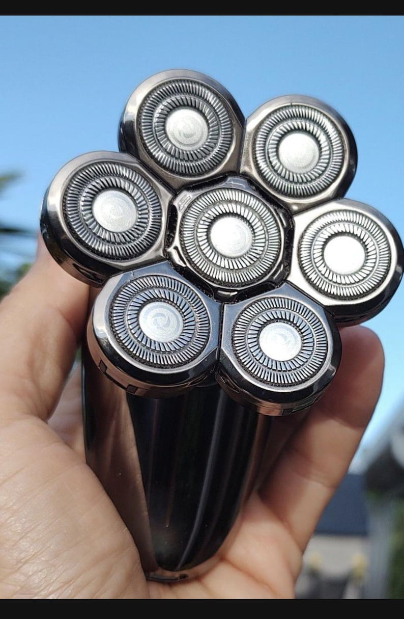 Circular Electric Razor Seven Heads Electric Shaver Razor Water Proof Cordless - Etsy