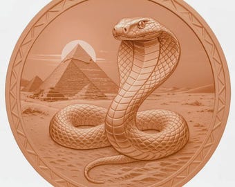 Moneda redonda de cobre puro .999 de 5 oz - Serie Mundo de Dragones, alto relieve 3D