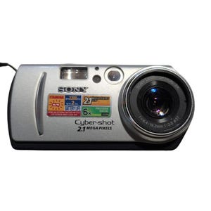Sony Cyber-shot DSC-P50 Compact Camera 2.1MP 3x Optical 6x Digital Silver|Untested