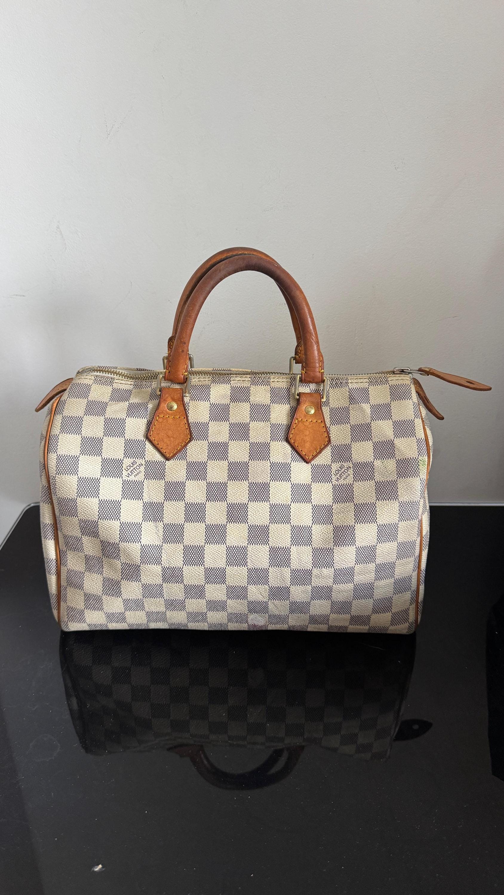 Vintage Louis Vuitton 30 Speedy Azur Bag - Etsy