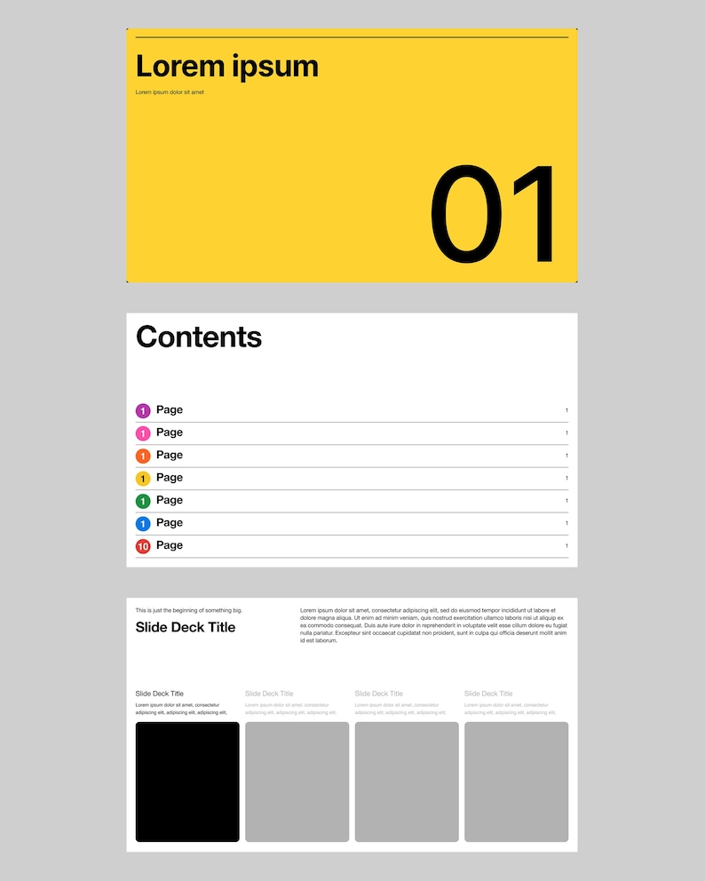 Minimal Figma Presentation Template | Professional Pitch Deck Slides ...