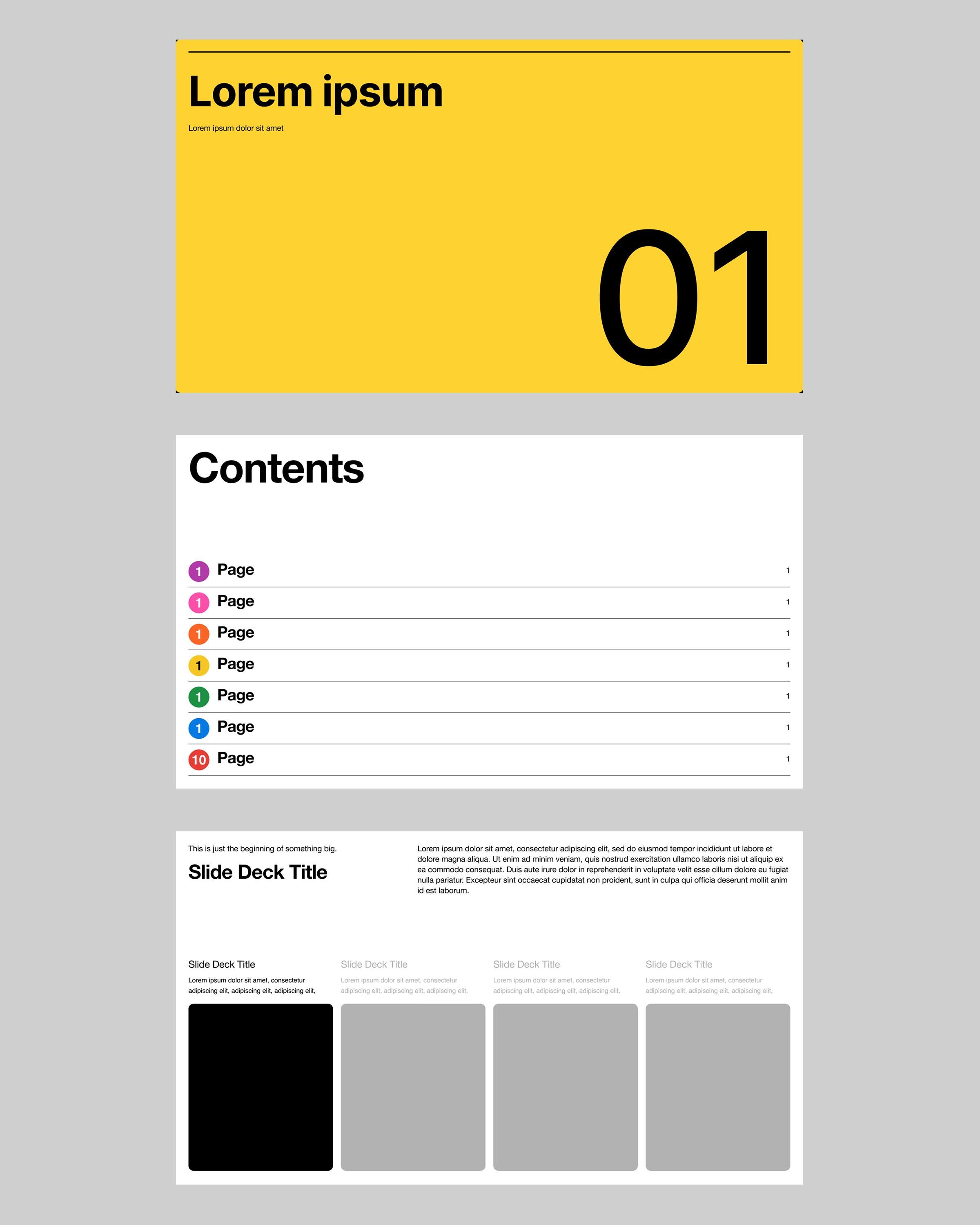 Minimal Figma Presentation Template | Professional Pitch Deck Slides ...