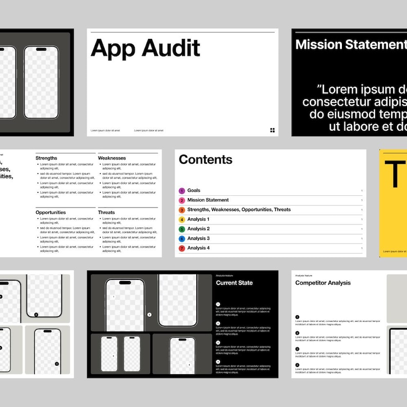 App Audit Template Figma | UX UI Audit Checklist | App Review Framework ...
