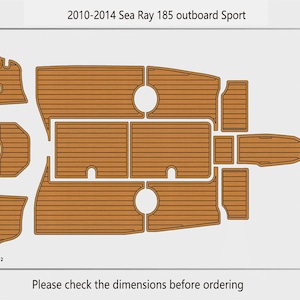 Suelo de EVA para embarcación deportiva con motor fueraborda Sea Ray 185/alfombrilla de plataforma de baño (2010-2014)