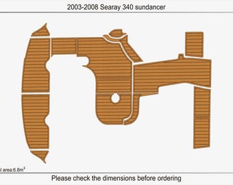 Sea Ray 340 Sundancer EVA-bootvloeren | Dekmat voor zwemplatform voor cockpit